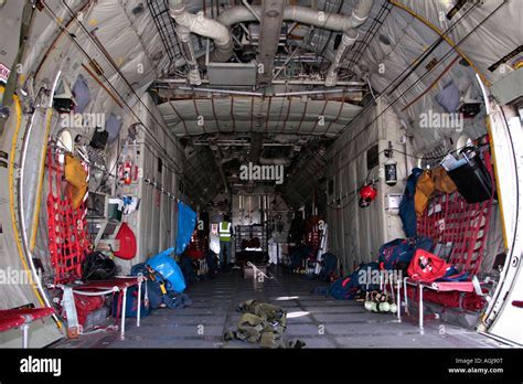 Detailed view of Mini C-130 cockpit and interior seating