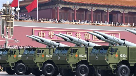 DF-17 hypersonic missile transporter launcher Chinese military parade