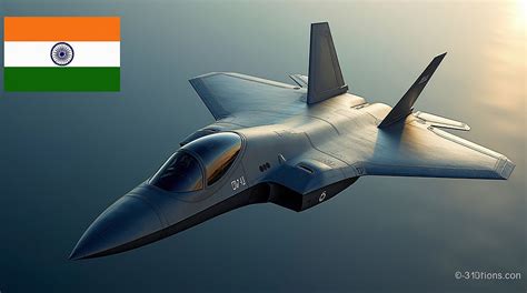 Digital render of India’s AMCA fifth generation stealth fighter jet in flight