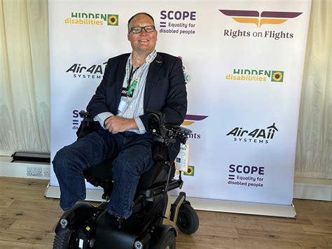 disability rights advocate discussing accessible air travel policies