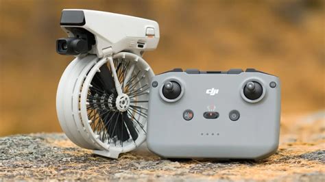 DJI Flip drone compact and folded, ready to take off from palm of hand for vlogging
