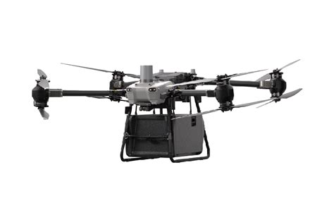 DJI FlyCart 30 drone with a cargo container attached, ready for delivery