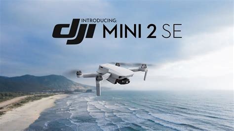DJI Mini 2 SE drone flying over a coastal area