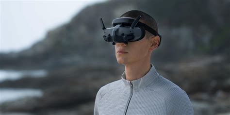DJI Mini 4 Pro capturing mountaintop hike with FPV goggles perspective