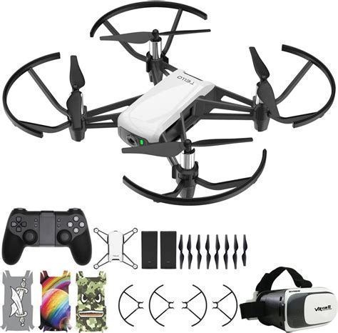 DJI Tello drone used with mobile VR goggles for beginner flight training