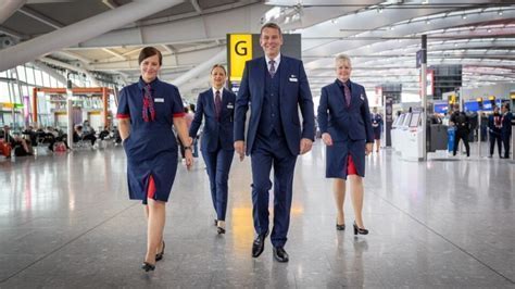 domestic airline terminal at BWI with cabin crew in uniform