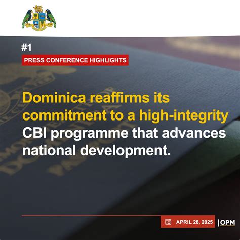 Dominica government press conference on CBI compliance and US policy response