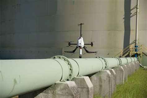 drone-based LPS continuity testing on utility tower using Voliro system