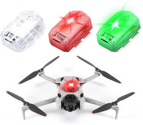 drone with visible anti-collision lights during FAA-compliant night operation