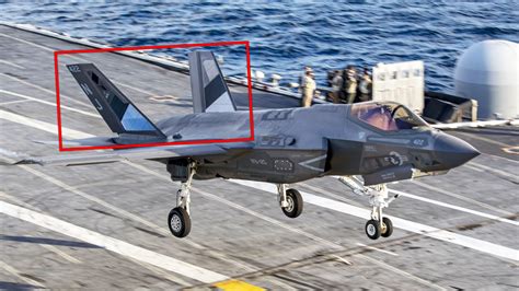 Dual aircraft operations featuring Super Hornet and F-35C on carrier deck