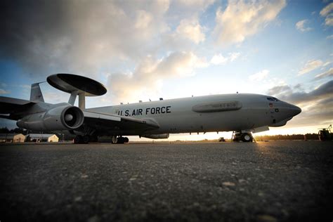 E-3 Sentry AWACS radar dome airborne command aircraft