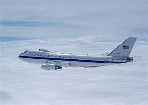 E-4B Nightwatch airborne command aircraft in flight