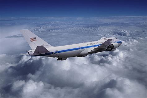 E-4B Nightwatch Boeing 747 military command aircraft on runway
