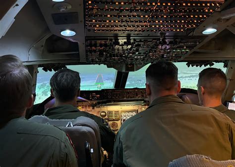 E-4B Nightwatch maintenance inspection on tarmac