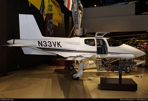 early Cirrus VK-30 aircraft on static display at EAA AirVenture