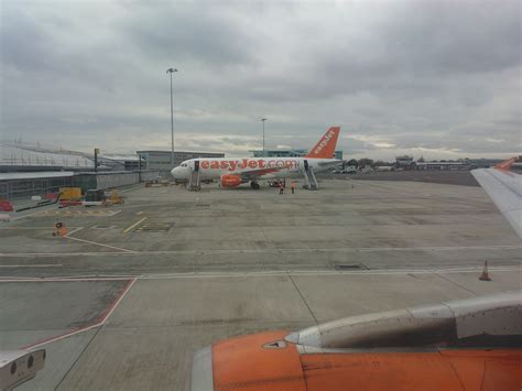 easyJet aircraft parked at London Southend Airport terminal gates