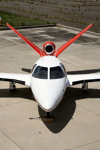 Eclipse 400 single-engine very light jet prototype parked on tarmac