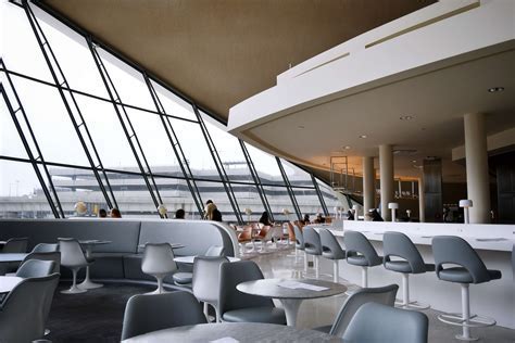 Elegant interior of an ANA airport lounge with comfortable seating