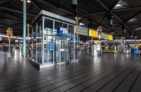 elevator entrance at schiphol train station for accessible travel to amsterdam
