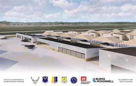 Ellsworth Air Force Base B-21 Raider hangar runway construction South Dakota