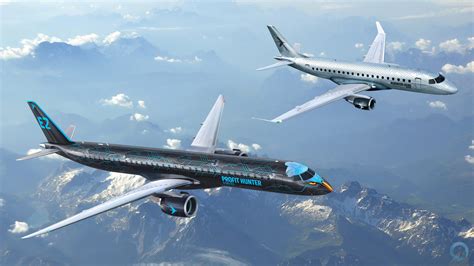 Embraer and Gulfstream government jets lined up during international aerospace exhibition