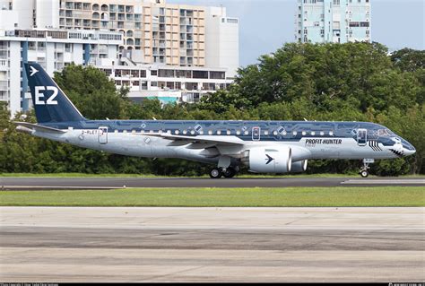 Embraer E190-E2 aircraft during test flight above Brazil
