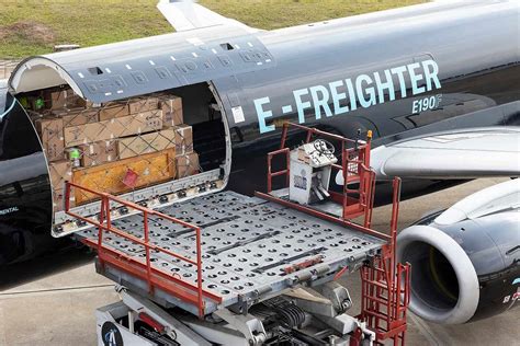 Embraer E190F cargo loading system inside main deck freight cabin