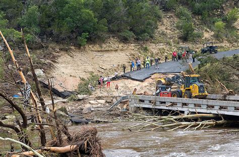 emergency rescue aircraft and volunteers stationed near guadalupe river flood zone