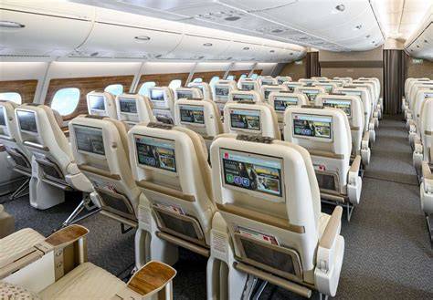 Emirates 569-seat Airbus A380 Premium Economy cabin