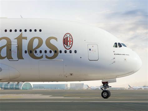 Emirates A380 at Milan Malpensa Airport on arrival
