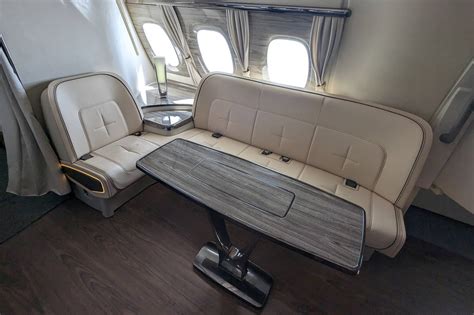 Emirates A380 onboard lounge champagne service
