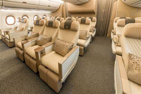 Emirates Airbus A350 premium economy cream leather seats 2026