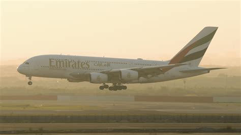 Emirates Airbus A380 at Bangkok Suvarnabhumi Airport