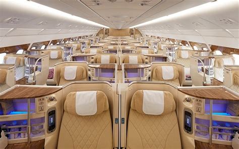 Emirates Airbus A380 cabin interior premium class