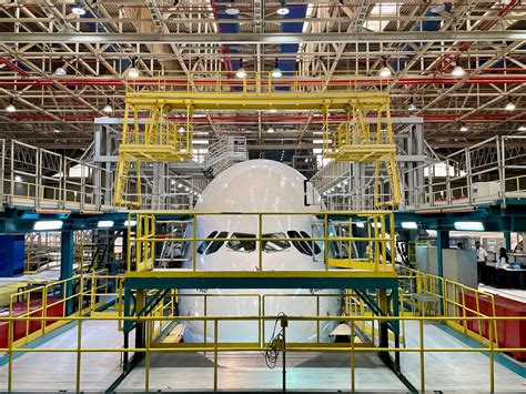 Emirates Airbus A380 maintenance hangar wing inspection