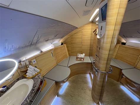 Emirates Airbus A380 onboard shower spa