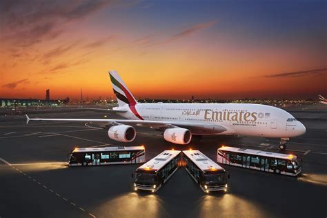 emirates airbus a380 parked at bangkok suvarnabhumi during layover
