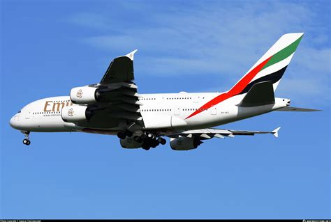 Emirates Airbus A380 taxiing at Bangkok Suvarnabhumi Airport