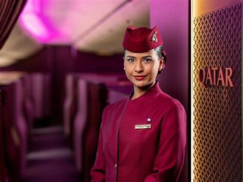 Emirates and Qatar Airways cabin crew international aviation service