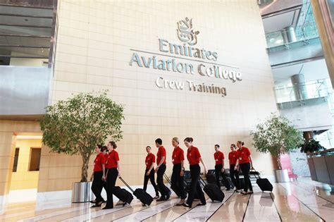 Emirates Aviation College training simulation for new cabin crew recruits