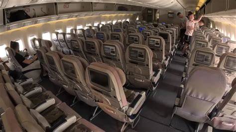 Emirates Boeing 777-300ER economy cabin
