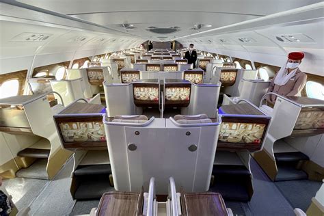 Emirates business class onboard lounge passengers socializing