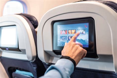 Emirates ICE inflight entertainment screen business class