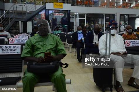 Empty check-in counters at Lagos Murtala Muhammed International Airport amid travel ban news