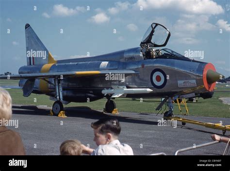 English Electric Lightning T4 two-seat version at 1964 British airshow