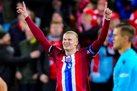 Erling Haaland iconic goal celebration Norway football trademark