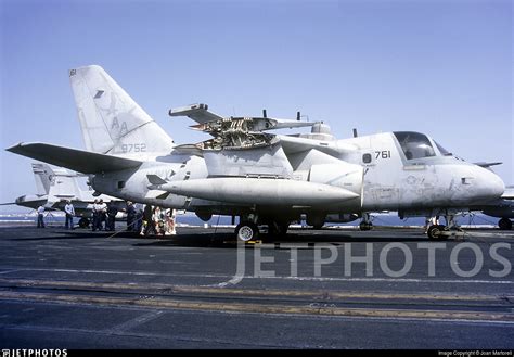 ES-3A Shadow on carrier deck with ELINT pod configuration visible