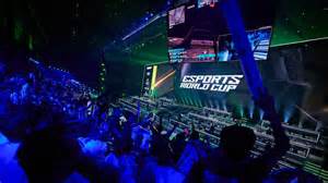 esports world cup stadium in riyadh with fans in summer heat