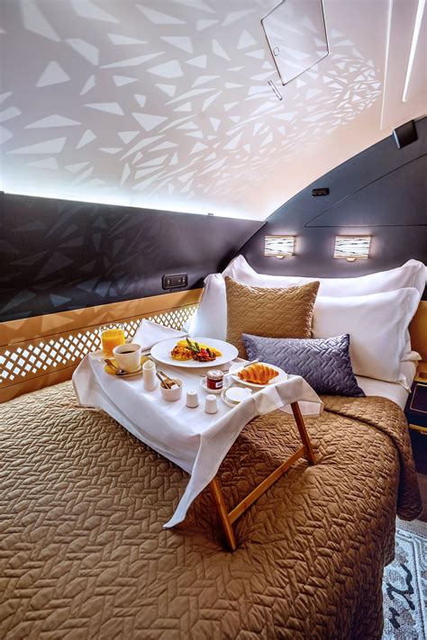 Etihad A380 The Residence private bedroom and living room