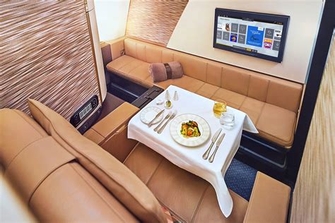 Etihad Airways The Residence private bedroom and living room aboard Airbus A380